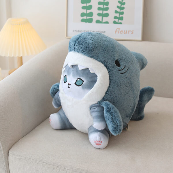 Blue Shark Cat Plush 2