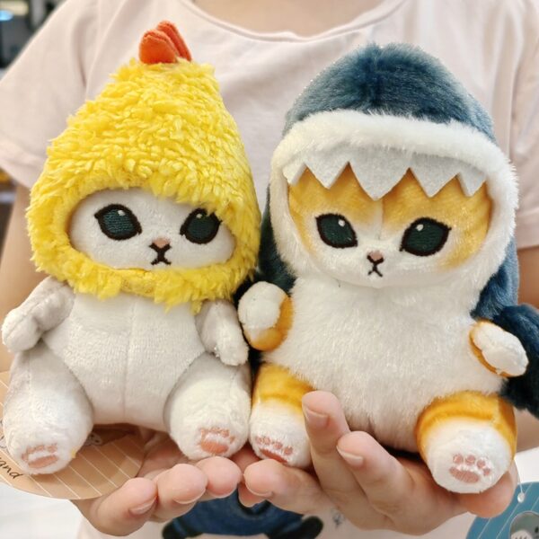 Shark Cat Plush 2PCS 1